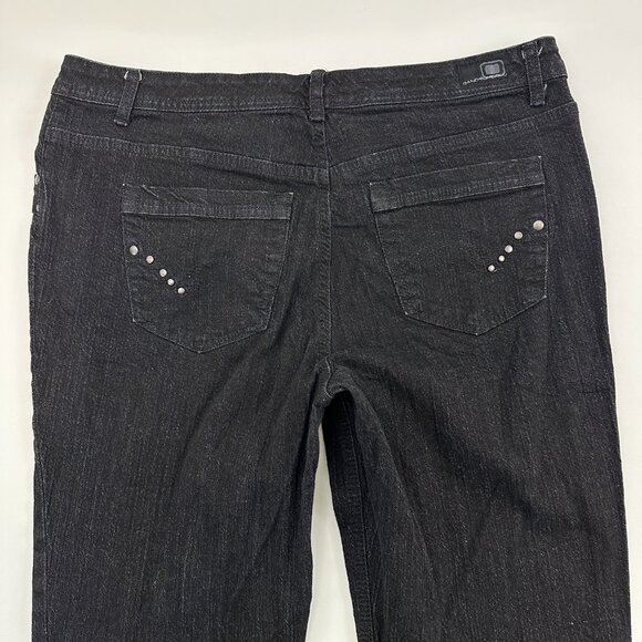 BandolinoBlu Straight Leg Women's size 12 Black Denim Jeans - Picture 4 of 4